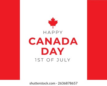 Canada Day Vector Illustration. Canada Independence day vector background.