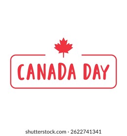 Canada day. Vector illustration on white background.