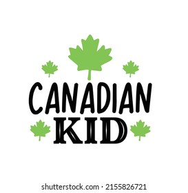 Canada Day vector illustration - red Happy Canada Day typography t shirt design, Canada maple leaf, July 1st greeting vector