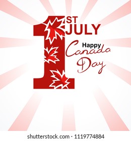 Canada Day Vector Illustration. Suitable for greeting card, poster and banner.