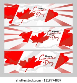 Canada Day Vector Illustration. Suitable for greeting card, poster and banner.