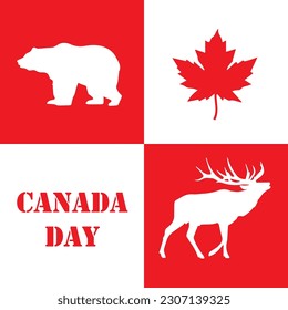 canada day vector illustration.suitable for card , banner, or poster