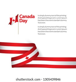 Canada Day Vector Template Design Illustration