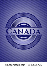 Canada with denim texture