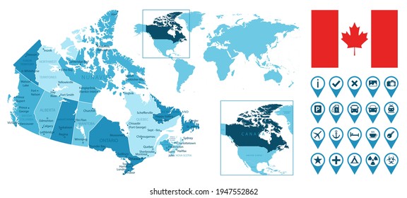 1,524 Montreal world map Images, Stock Photos & Vectors | Shutterstock