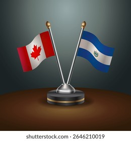 Tabela Canadá e El Salvador sinaliza relação com plano de fundo gradiente