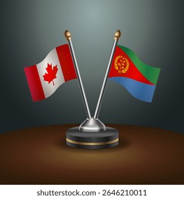 Tabela do Canadá e da Eritreia sinaliza relação com plano de fundo gradiente