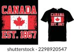 Canada est. 1867 T-Shirt design template