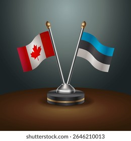 Tabela do Canadá e da Estônia sinaliza relação com plano de fundo gradiente