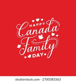 Diseño de Vector de letras de día de evento de Canadá