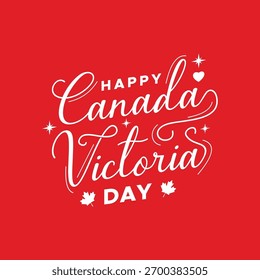Projeto vetorial de letras de dia de evento no Canadá