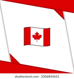 Canada Flag Abstract Background Design Template. Canada Independence Day Banner Social Media Post. Canada Independence Day