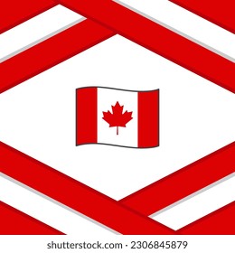 Canada Flag Abstract Background Design Template. Canada Independence Day Banner Social Media Post. Canada Template
