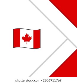 Canada Flag Abstract Background Design Template. Canada Independence Day Banner Social Media Post. Canada Cartoon