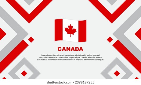 Canada Flag Abstract Background Design Template. Canada Independence Day Banner Wallpaper Vector Illustration. Canada Template