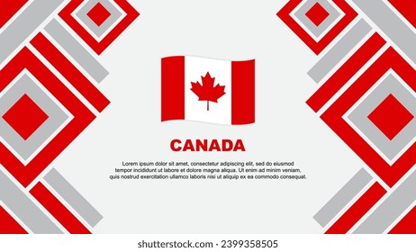 Canada Flag Abstract Background Design Template. Canada Independence Day Banner Wallpaper Vector Illustration. Canada