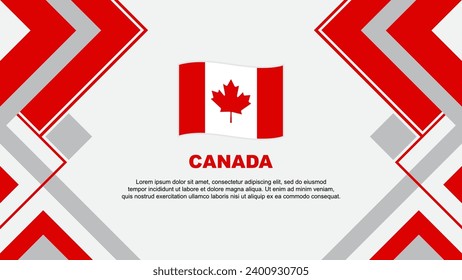 Canada Flag Abstract Background Design Template. Canada Independence Day Banner Wallpaper Vector Illustration. Canada Banner