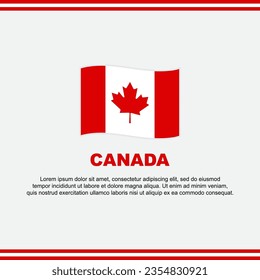 Canada Flag Background Design Template. Canada Independence Day Banner Social Media Post. Canada Design