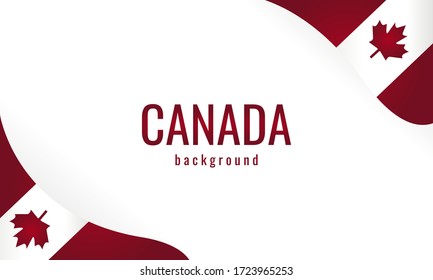 Canada flag background. vector illustration