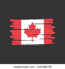 Canada Flag Brush. National Flag