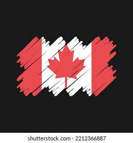 Canada Flag Brush. National Flag
