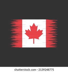 Cepillo de bandera de Canadá pisa. Bandera nacional