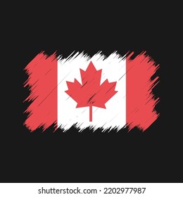 Canada Flag Brush Vector. National Flag