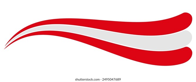 Canada flag, Canadian flag tricolor rainbow curvy wave design