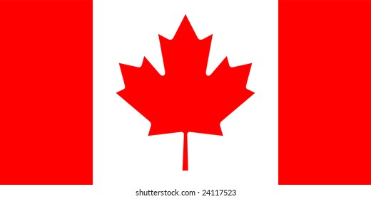 Canada flag with correct dimensions