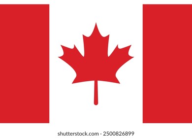 Canada flag with correct pantone color