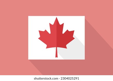 canada flag geometric vector illustration 01