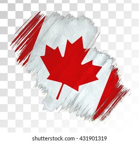 Canada Flag Grunge Stain