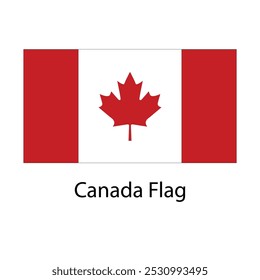 Bandeira do Canadá desenho à mão ilustração vetorial baseado no desenho