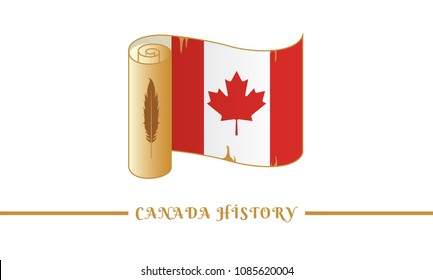 canada flag and canada history