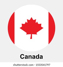 Canada flag icon isolated vector illustration