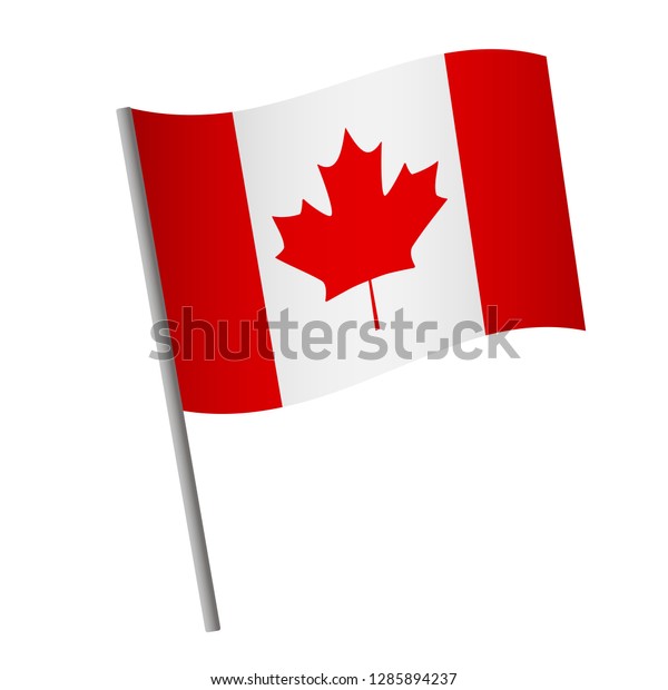 Canada Flag Icon - Canada Flag Icon National Flag Canada Stock Vector Royalty Free 1285894237