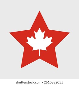 Canada Flag icon. Official vector Canadian flag isolated on white background