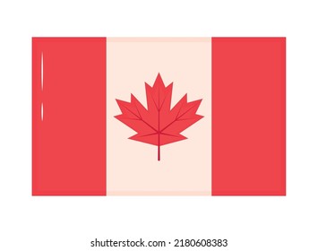 canada flag icon on white background