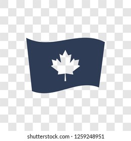 Canada flag icon. Trendy Canada flag logo concept on transparent background from Country Flags collection