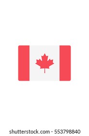 Canada flag icon, Vector
