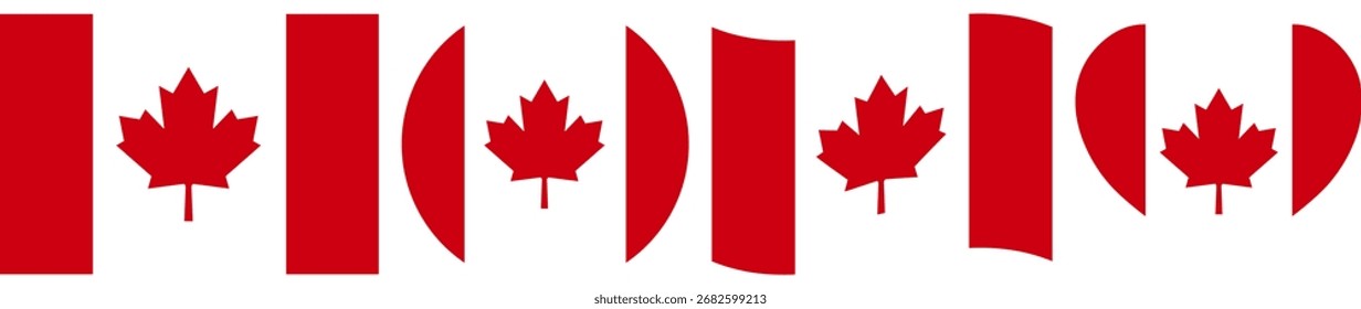 Canada flag illustrator country flags symbol National Collection International   