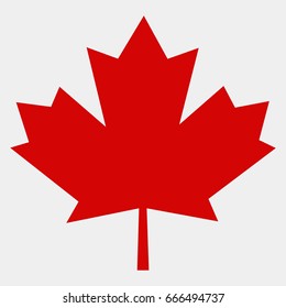 Canada flag leaf