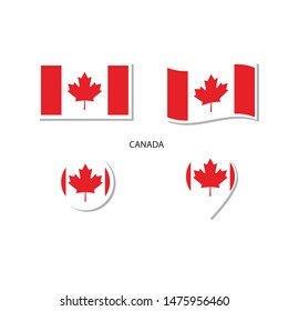 Canada Flag Image Round - Canadian Flag Circle Images Stock Photos Vectors Shutterstock