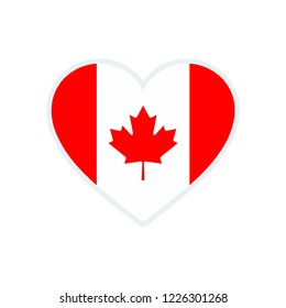 Canada flag. Canada love flag.