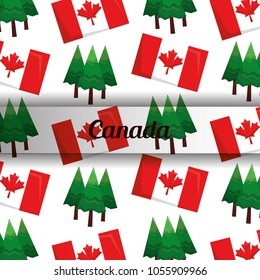 canada flag map monument