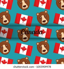 canada flag map monument