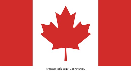 canada flag maple leaf red country