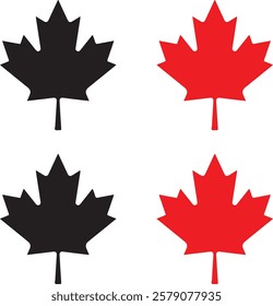 canada, flag, maple, leaf, symbol, icon, button, illustration, country, national, vector, america, sign, red, nation, banner, design, 