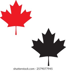 canada, flag, maple, leaf, symbol, icon, button, illustration, country, national, vector, america, sign, red, nation, banner, design, 