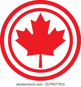 canada, flag, maple, leaf, symbol, icon, button, illustration, country, national, vector, america, sign, red, nation, banner, design, 